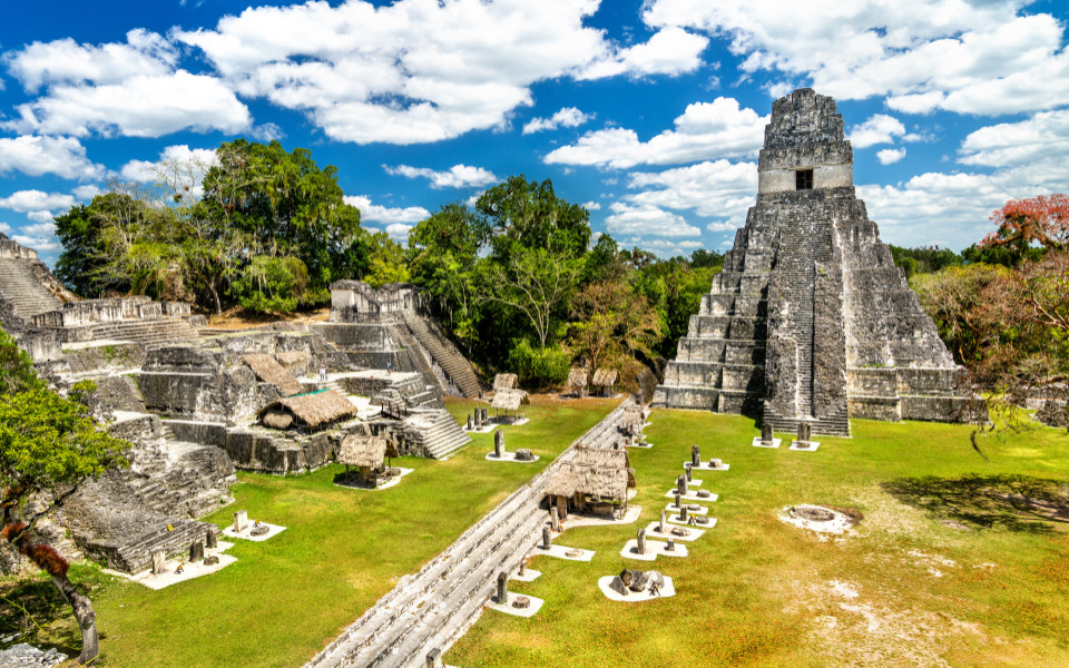 Tempel des Großen Jaguars in Tikal in Guatemala