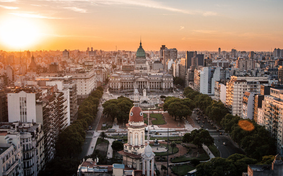 Majestätischer Blick auf Buenos Aires in Argentinien