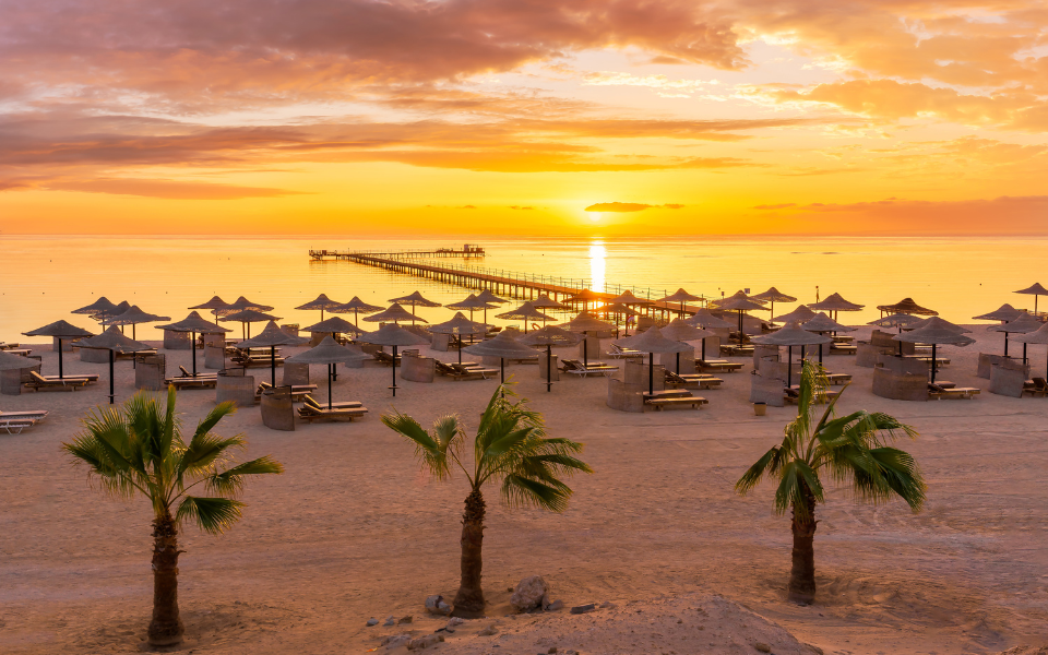 Ägypten Sonnenuntergang